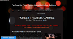 Desktop Screenshot of foresttheatercarmel.org